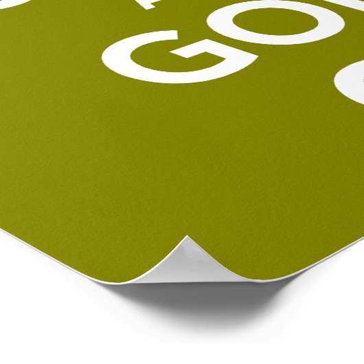 グリーン保で落ち着いてゴルフをする ポスター (角)