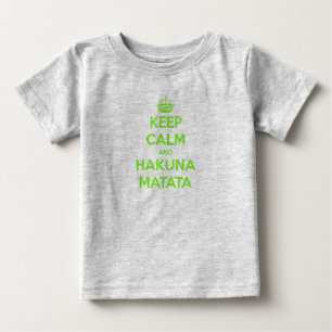 グリーン保アルムとハクナマタタ ベビーTシャツ