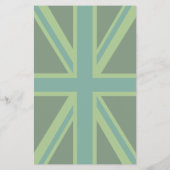 グリーン保ティール(緑がかった色)Calmとテキスト結合ジャック チラシ (裏面)