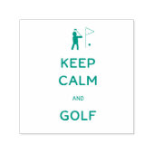 グリーン保フ付き穏やかでゴルフ セルフインキングスタンプ (デザイン)