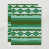 グリーン先住民紙シート (正面/裏面)