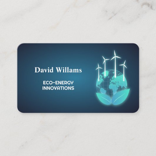 グリーン再生可能エネルギー 名刺 (正面)