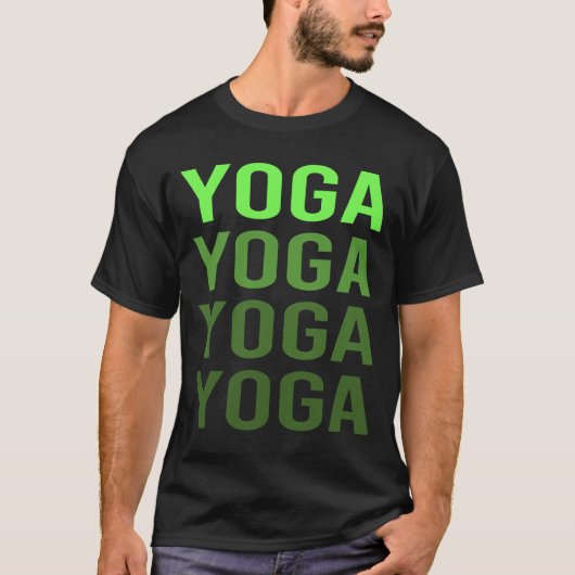 グリーン勾配ヨガ Tシャツ (正面)