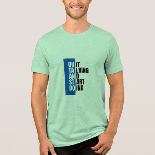 グリーン半袖Tシャツ トライブレンドTシャツ (正面)