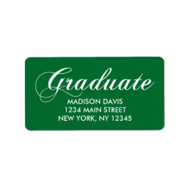 グリーン卒業住所 シール