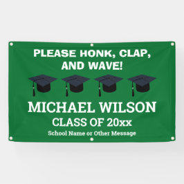 グリーン卒業祝い卒業パーティー 横断幕