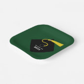 グリーン卒業2025パーティー ペーパープレート (傾斜あり)