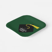 グリーン卒業2025パーティー ペーパープレート (傾斜あり)