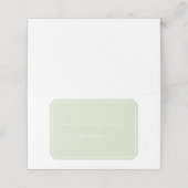 グリーン単エレガント座席表 プレイスカード (外部開封)