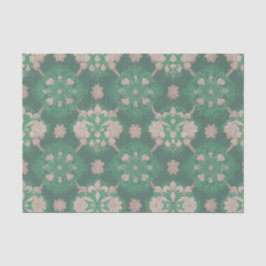 グリーン反復ビクトリアンスタイルデザイン 薄葉紙