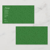 グリーン名刺の微妙な音符 名刺 (正面/裏面)