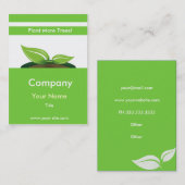 グリーン名刺 名刺 (正面/裏面)