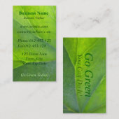 グリーン名刺 名刺 (正面/裏面)