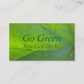 グリーン名刺 名刺 (裏面)