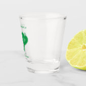 グリーン名門私立校風のとピンクの結婚ピックボール ショットグラス (右)