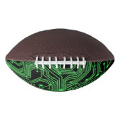 グリーン回路基板抽象芸術イラストレーション アメリカンフットボール (正面)