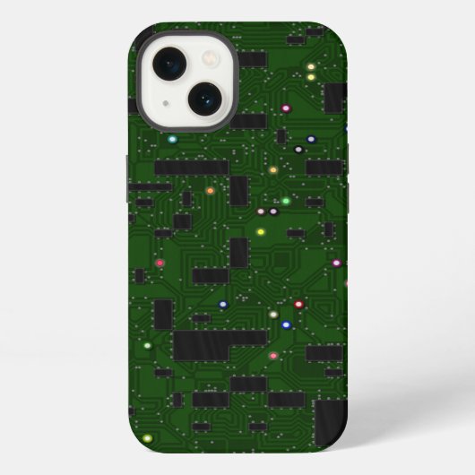 グリーン回路基板 iPhoneケース (裏面)