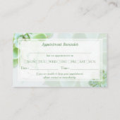 グリーン多肉栽培ビジネスアポイントメントカード 名刺 (裏面)