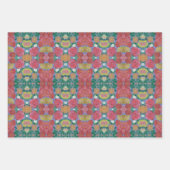 グリーン夢の組み合わせ包装紙 ラッピングペーパーシート (正面3)