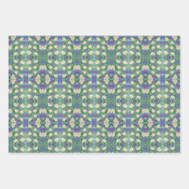 グリーン夢の組み合わせ包装紙 ラッピングペーパーシート