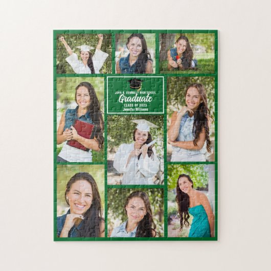 グリーン大学院シニアフォトコラージュ卒業 ジグソーパズル (縦)