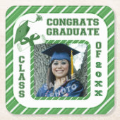 グリーン大学院パーティーコースター スクエアペーパーコースター (正面)