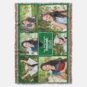 グリーン大学院フォトコラージュカスタム卒業式 スローブランケット (正面縦)