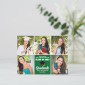 グリーン大学院フォトコラージュモダン卒業 ポストカード (スタンド正面)