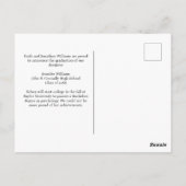 グリーン大学院フォトコラージュモダン卒業 ポストカード (裏面)