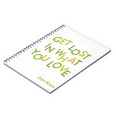 グリーン失ったが好きなアイテム ノートブック (左側)