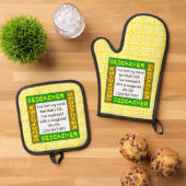 グリーン失ったのジオカサー 鍋つかみ&鍋敷きセット (トップダウン)