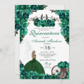 グリーン女性のカーボーイブーツランチチャラキンセアニラ 招待状 (正面/裏面)