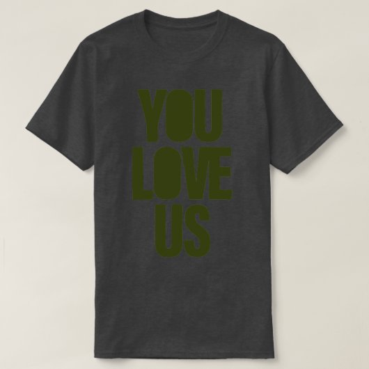 グリーン好き Tシャツ (デザイン正面)