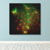 グリーン宇宙 キャンバスプリント (インサイチュ (ウッドフロア))