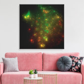グリーン宇宙 キャンバスプリント (インサイチュ (リビング))