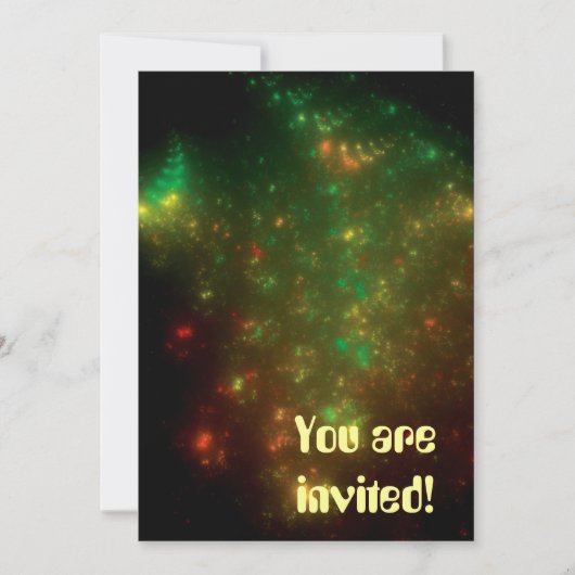 グリーン宇宙 招待状 (正面)