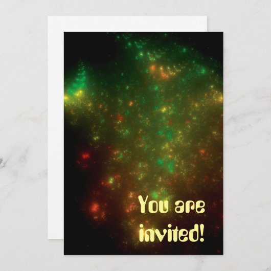 グリーン宇宙 招待状 (正面/裏面)