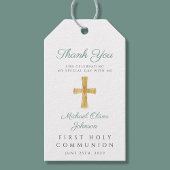 グリーン宗教十字第一聖餐会 ギフトタグ