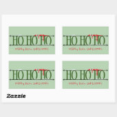 グリーン小妖精や小人シェナニガン 長方形シール (シート)