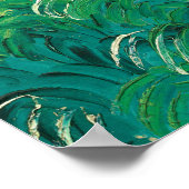 グリーン小麦フィールズオーバーズ(F807)ヴァンゴッホファインアート ポスター (角)