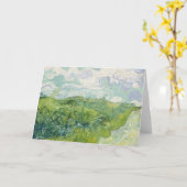 グリーン小麦フィールズ、オーバー | ビンセント・ヴァン・ゴッホ カード (黄色い花)