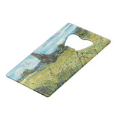 グリーン小麦フィールドビンセントゴッホ クレジットカード栓抜き (正面アングル)