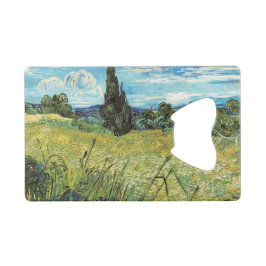 グリーン小麦フィールドビンセントゴッホ クレジットカード栓抜き