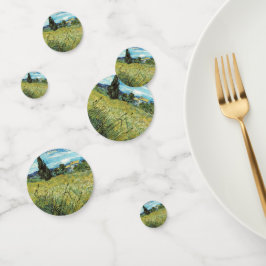 グリーン小麦フィールドビンセントゴッホ コンフェッティ