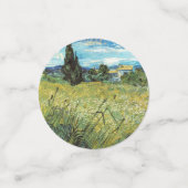 グリーン小麦フィールドビンセントゴッホ コンフェッティ (スモール正面)