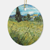グリーン小麦フィールドビンセントゴッホ セラミックオーナメント (左)