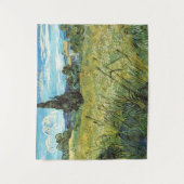 グリーン小麦フィールドビンセントゴッホ タペストリー (正面)