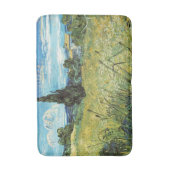 グリーン小麦フィールドビンセントゴッホ バスマット (正面縦)