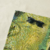 グリーン小麦フィールドビンセントゴッホ ビーチタオル (インサイチュ)