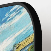 グリーン小麦フィールドビンセントゴッホ ピックルボールラケット (左詳細)